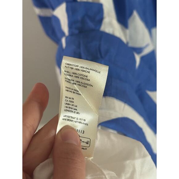 NWT Anthropologie Printed Babydoll Smock Maxi Dress XS Pockets - Picture 10 of 10